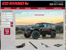 Tablet Screenshot of gorhino.com